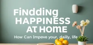 Evde Mutluluk Bulmak: Günlük Hayatınızı Nasıl Geliştirebilirsiniz Finding Happiness at Home: How You Can Improve Your Daily Life