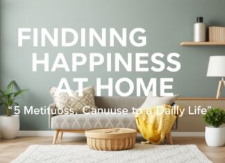 Evde Mutluluk Bulmak: Günlük Hayatta Kullanabileceğiniz 5 Yöntem Finding Happiness at Home: 5 Methods You Can Use in Daily Life