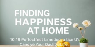 Evde Mutluluk Bulmak: Günlük Yaşamınızda Kullanabileceğiniz 10 Pratik Yöntem Finding Happiness at Home: 10 Practical Methods You Can Use in Your Daily Life