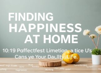 Evde Mutluluk Bulmak: Günlük Yaşamınızda Kullanabileceğiniz 10 Pratik Yöntem Finding Happiness at Home: 10 Practical Methods You Can Use in Your Daily Life