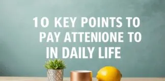 Günlük Yaşamda Dikkat Edilmesi Gereken 10 Anahtar Nokta 10 Key Points to Pay Attention to in Daily Life