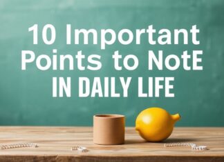 Günlük Yaşamda Dikkat Edilmesi Gereken 10 Önemli Nokta 10 Important Points to Note in Daily Life