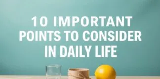 Günlük Yaşamda Dikkate Alınması Gereken 10 Önemli Nokta 10 Important Points to Consider in Daily Life