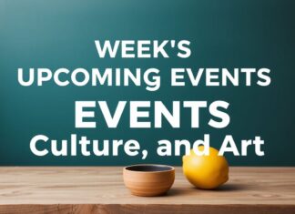 Bu Hafta Çıkacak Etkinlikler: Kültür ve Sanatla Dolu Günler This Week's Upcoming Events: Days Filled with Culture and Art